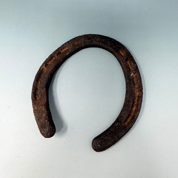 Other - Vintage‎ Rusty Iron Horseshoe Antique Western Equestrian Decor Lucky Charm